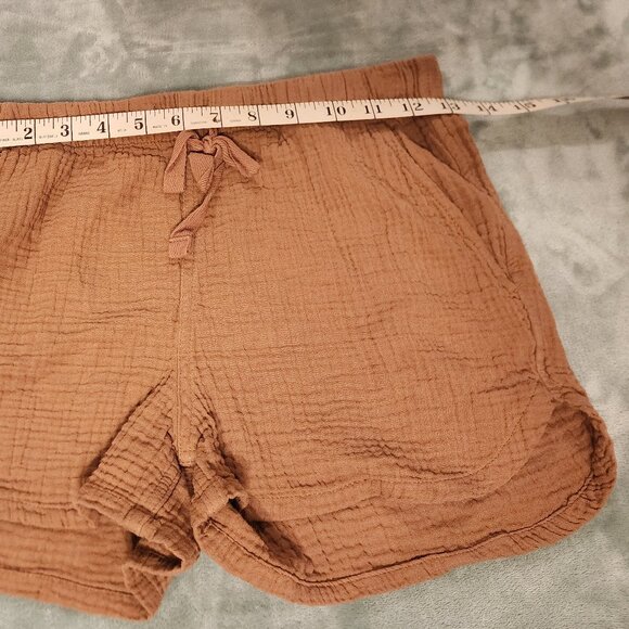 stars above Pants - Stars Above | cotton gauze pull on shorts | Mustard (gold) |‎ X-small